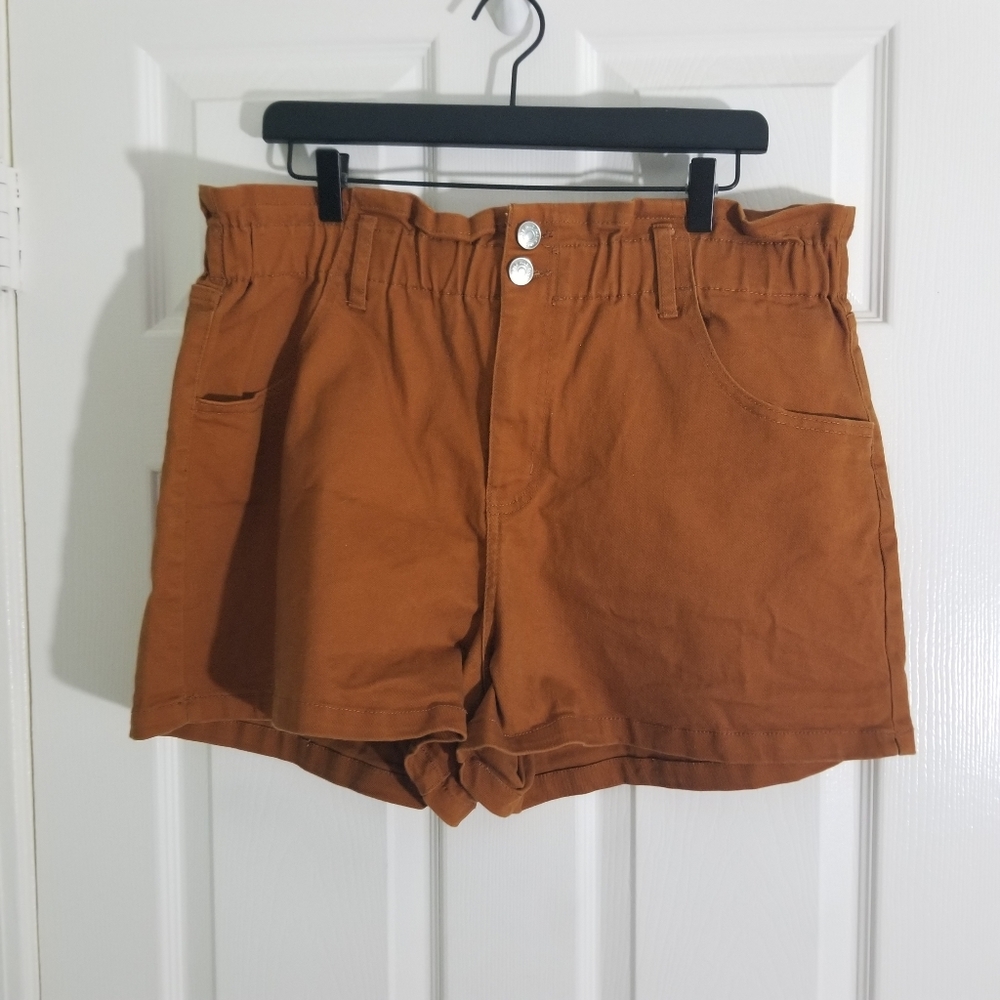 Wild Fable Paperbag Shorts Orange XXL